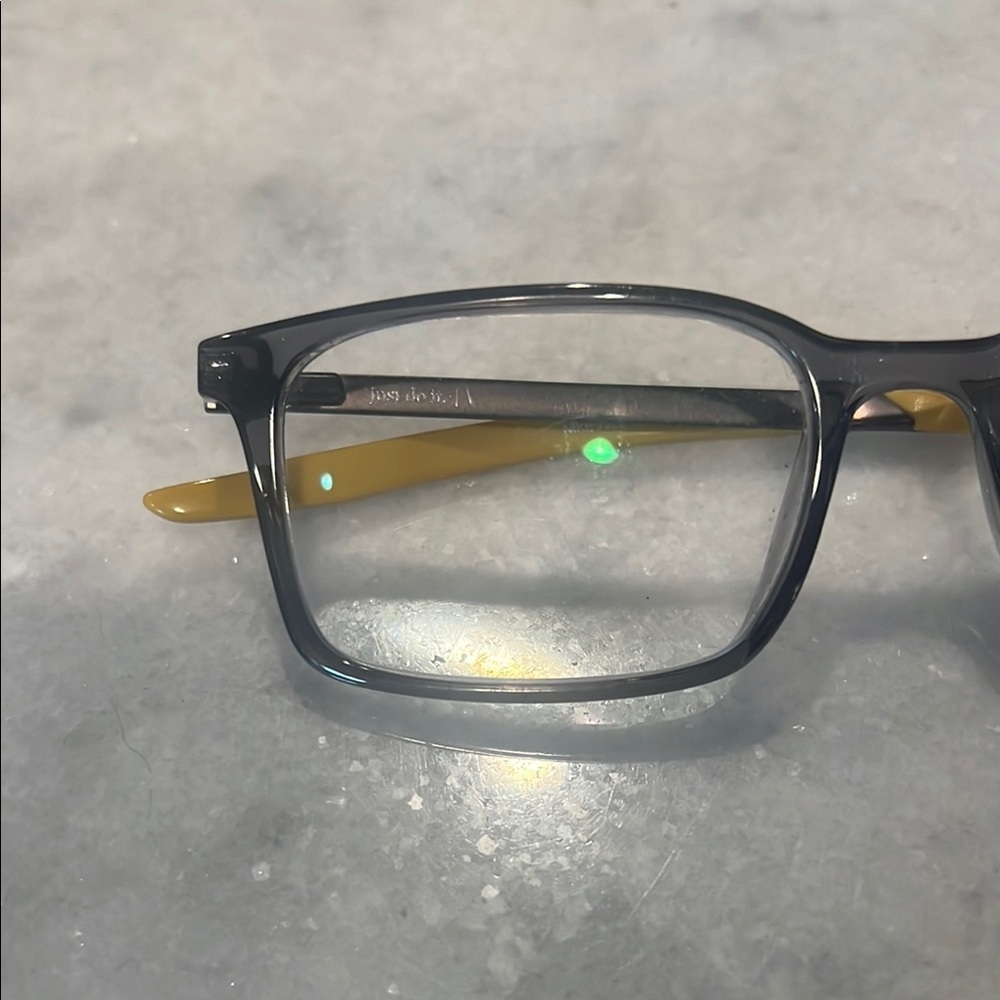 Nike Stylish Rectangular Glasses With Yellow Temp… - image 3